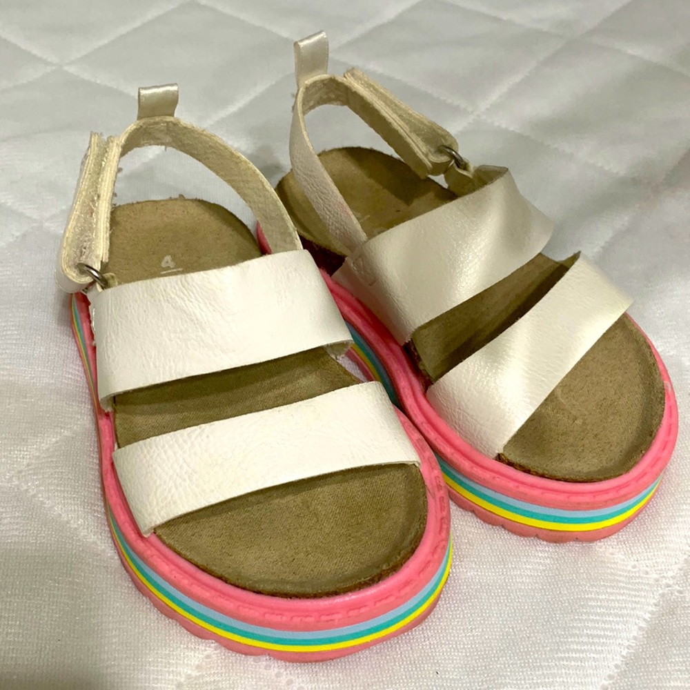 Carter's Carlyle Toddler Girls' Sandals, Girl's, Size: 4 T, White